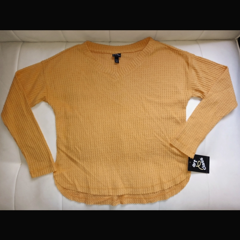 Waffle knit top